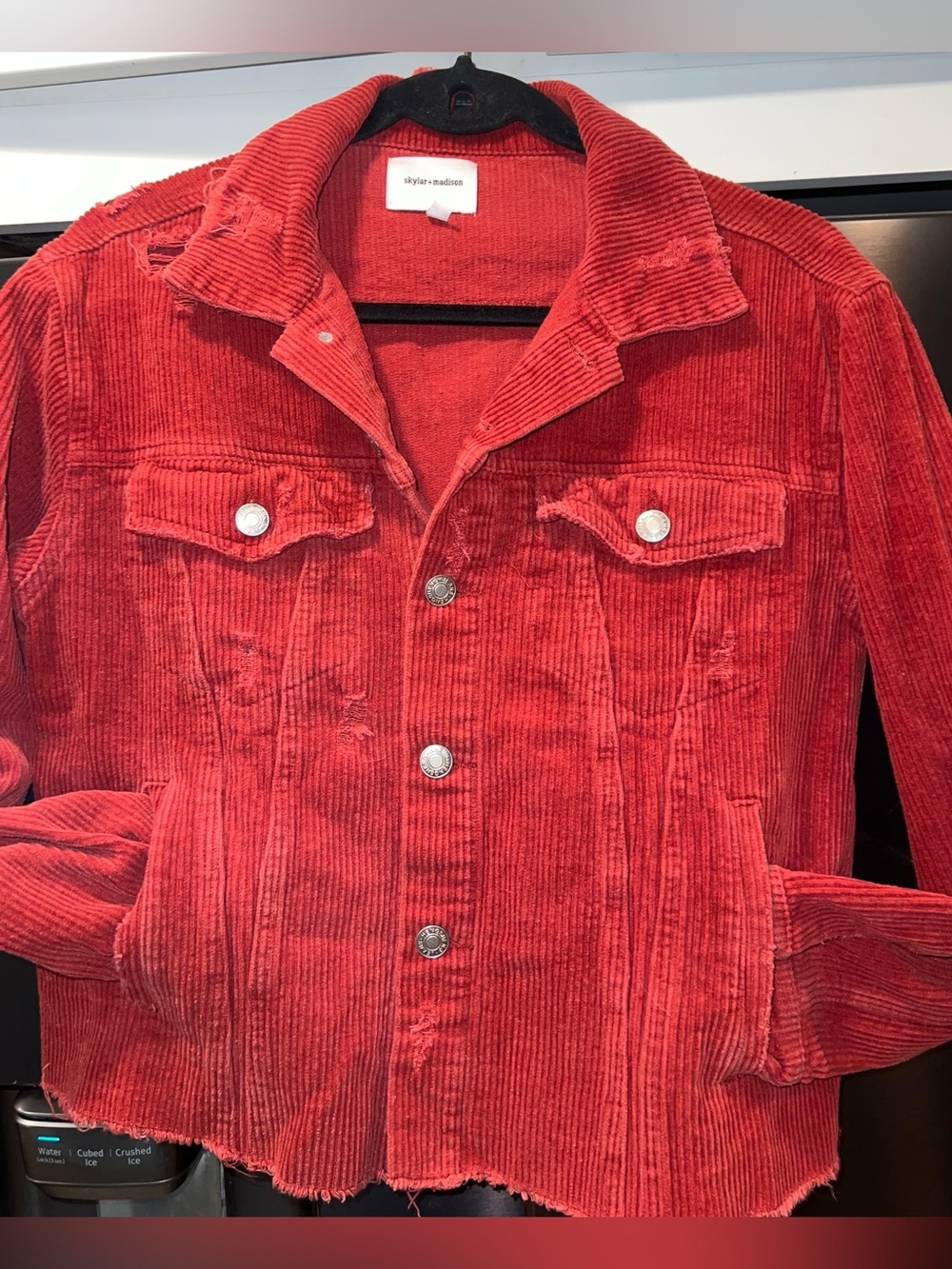 Skylar + Madison Distressed Corduroy Jacket – Medium